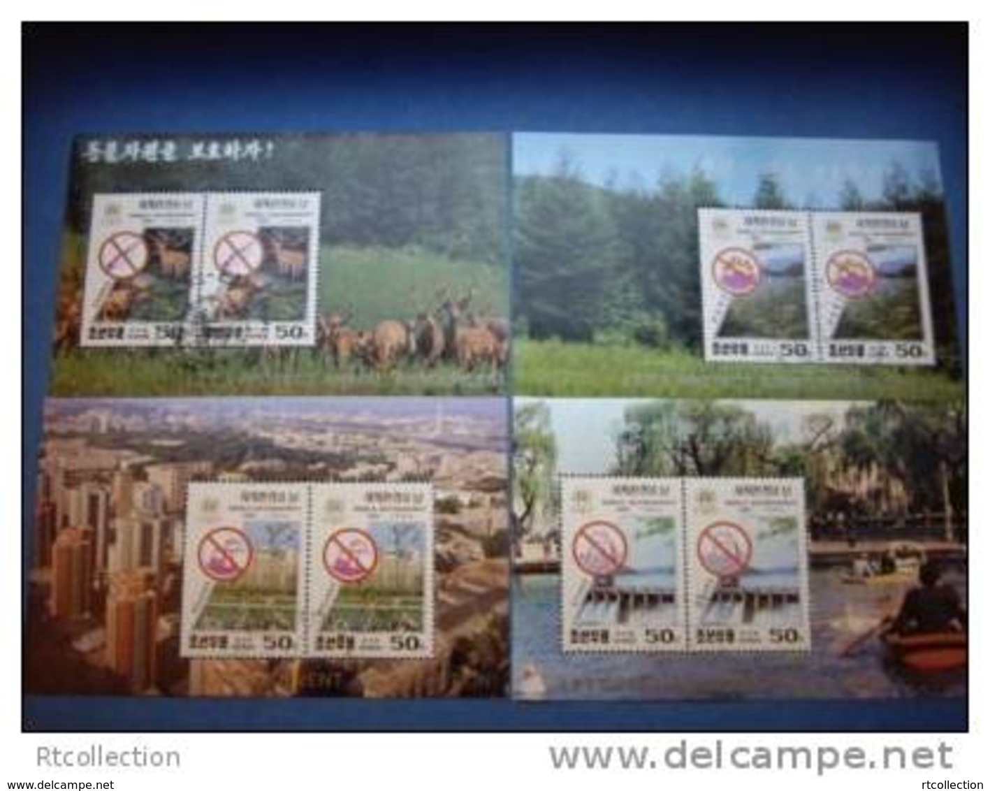 Korea 1994 - 4 M/S World Environment Day UNEP Organization Animal Water Pollution Nature Stamps CTO - Other & Unclassified