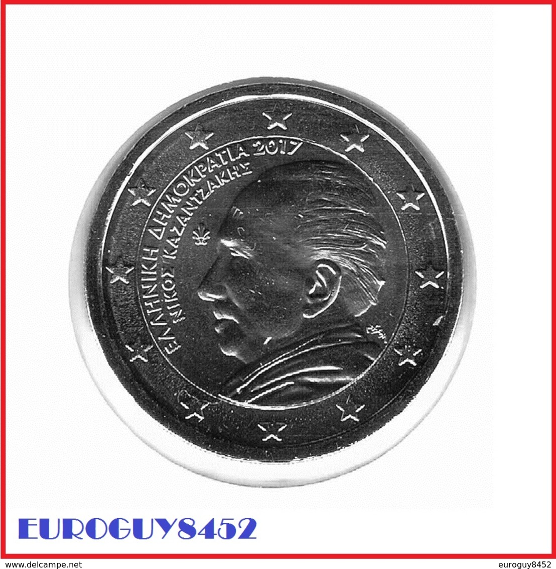 GRIEKENLAND - 2 € COM 2017 UNC - NIKOS KAZANTZAKIS - Griechenland