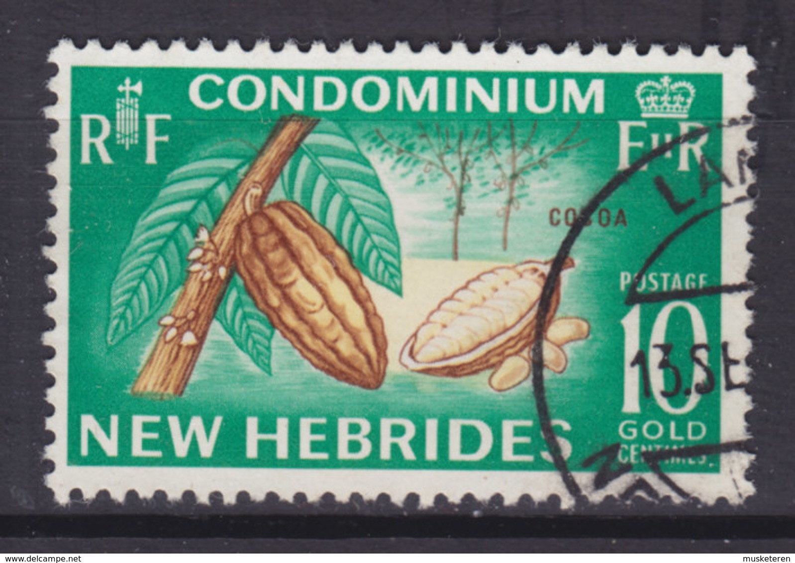 New Hebrides 1965 Mi. 212     10 C. Kakaofrüchte - Gebruikt