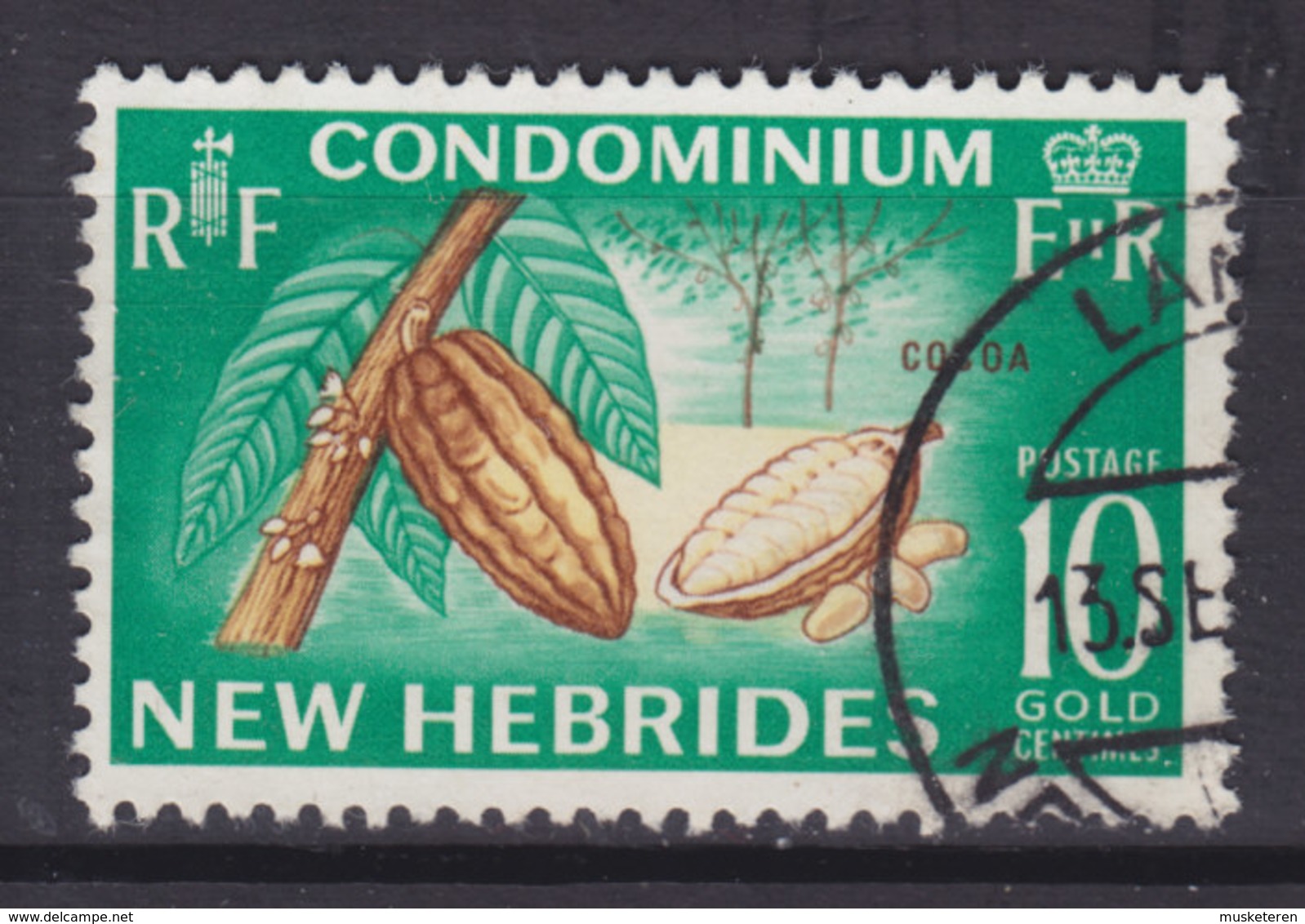 New Hebrides 1965 Mi. 212     10 C. Kakaofrüchte - Gebraucht