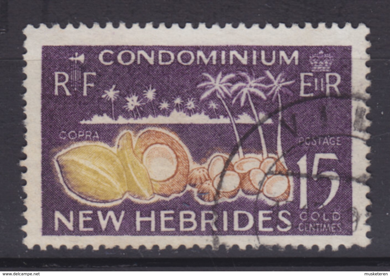 New Hebrides 1965 Mi. 200     15 C. Kokospalmen Kokosnüsse - Usati