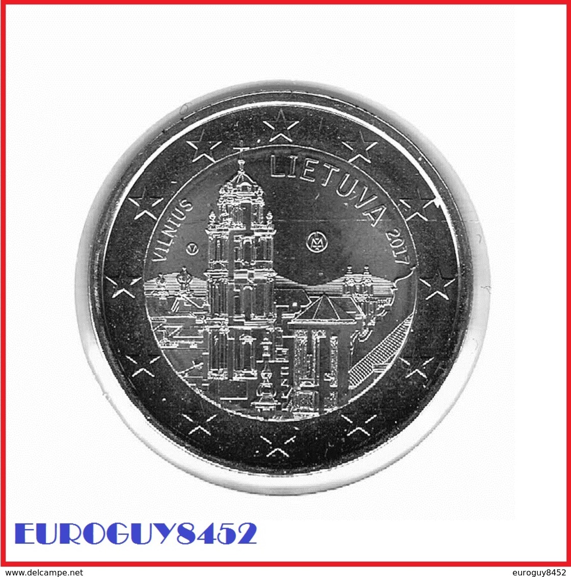 LITOUWEN - 2 € COM 2017 UNC - VILNIUS, KUNST- EN CULTUURHOOFDSTAD - Lithuania