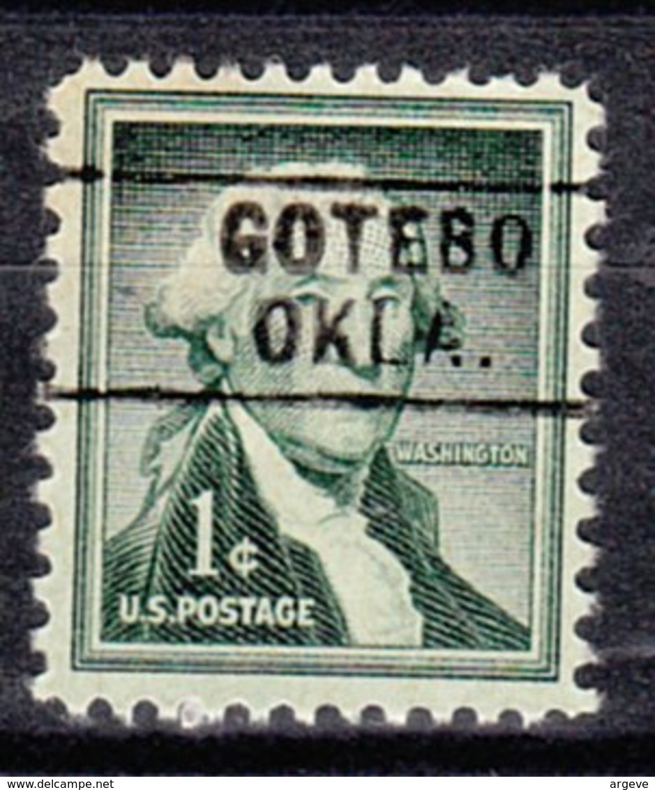 USA Precancel Vorausentwertung Preo, Locals Oklahoma, Gotebo 745 - Precancels