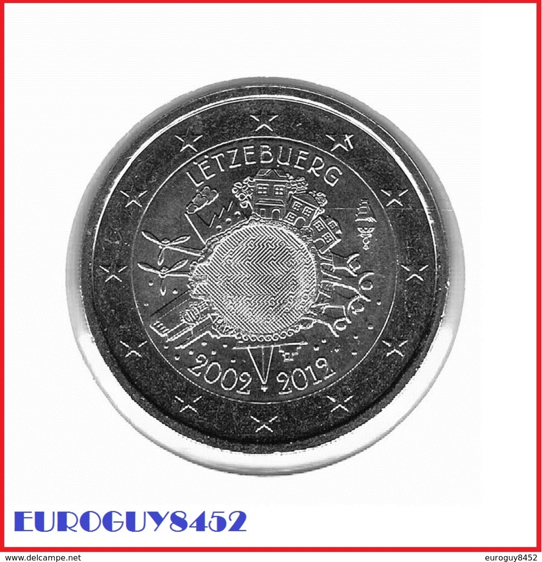 LUXEMBURG - 2 € COM 2012 UNC - 10 JAAR EURO - Luxemburg