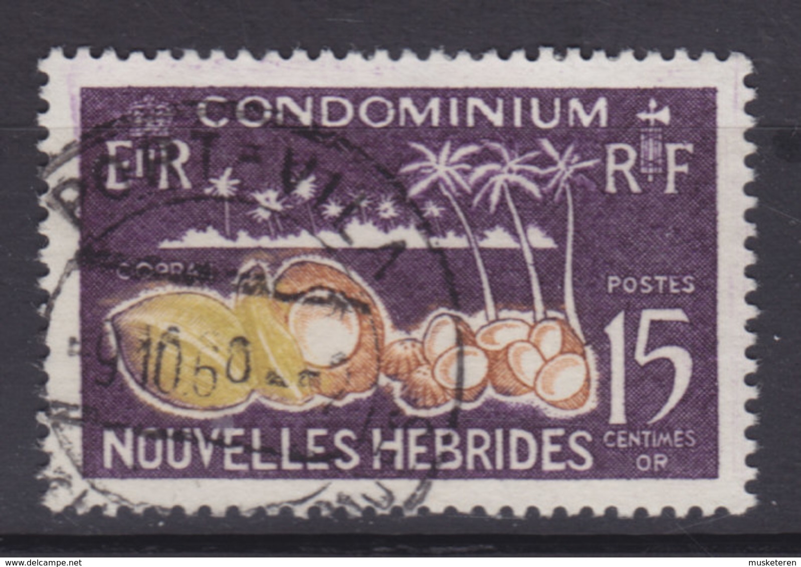 New Hebrides 1965 Mi. 204     15 C. Kokospalmen Kokosnüsse - Used Stamps