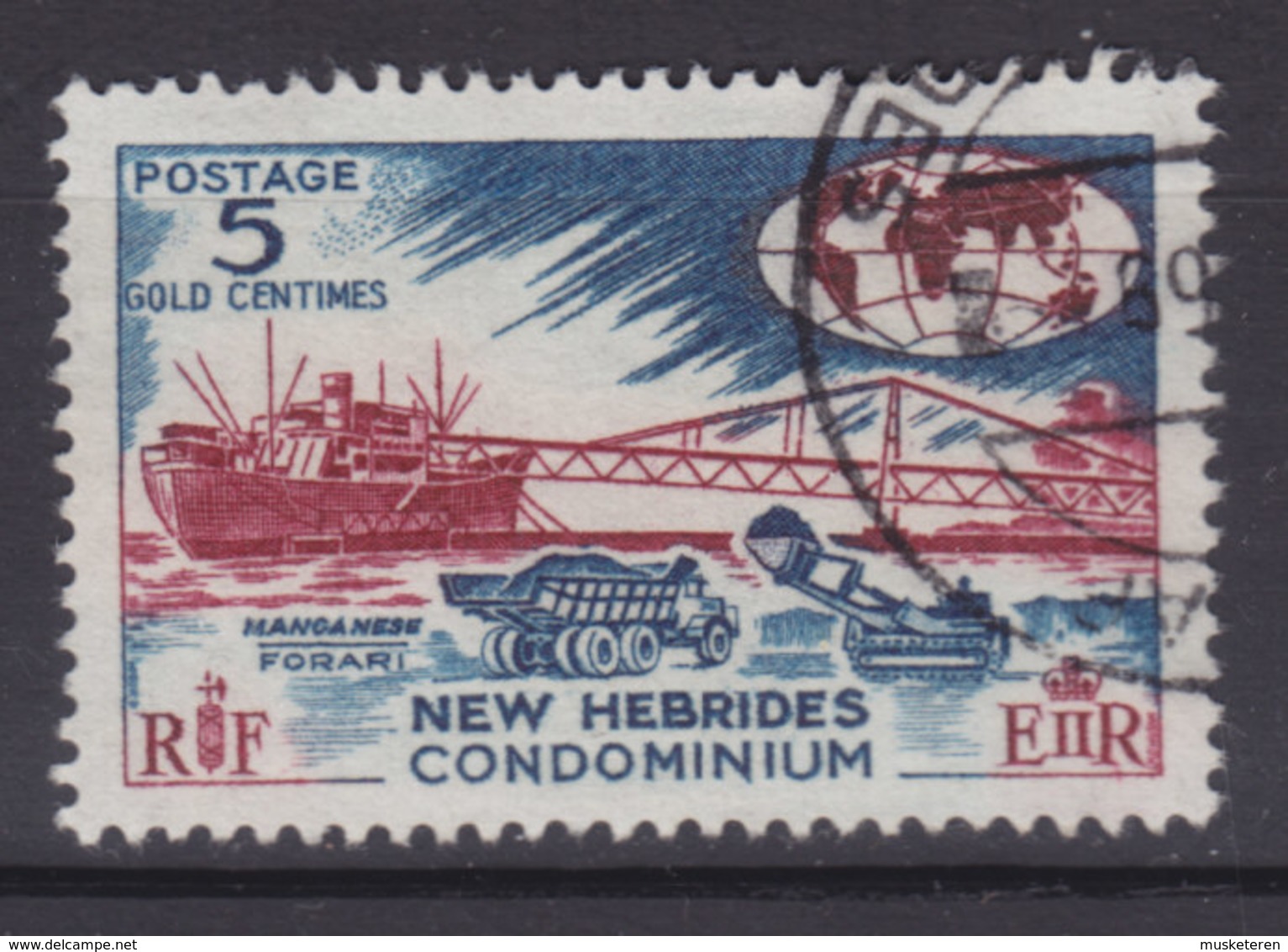 New Hebrides 1966 Mi. 236     5 C. Mangarenz-verladung - Usados