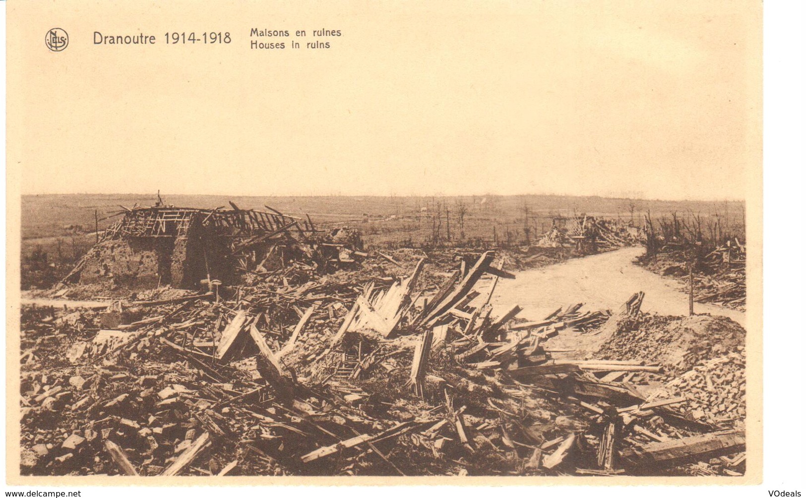 Heuvelland - CPA - Dranoutre 1914-1918 - Maisons En Ruines - Heuvelland