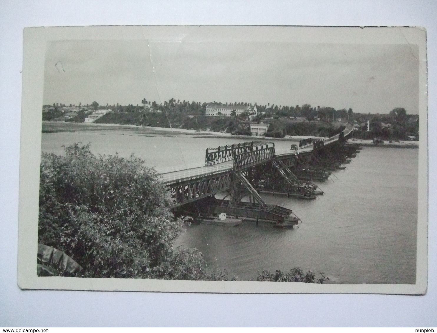 KENYA - Nyali Floating Pontoon Bridge - Real Photo 1937 - Kenya