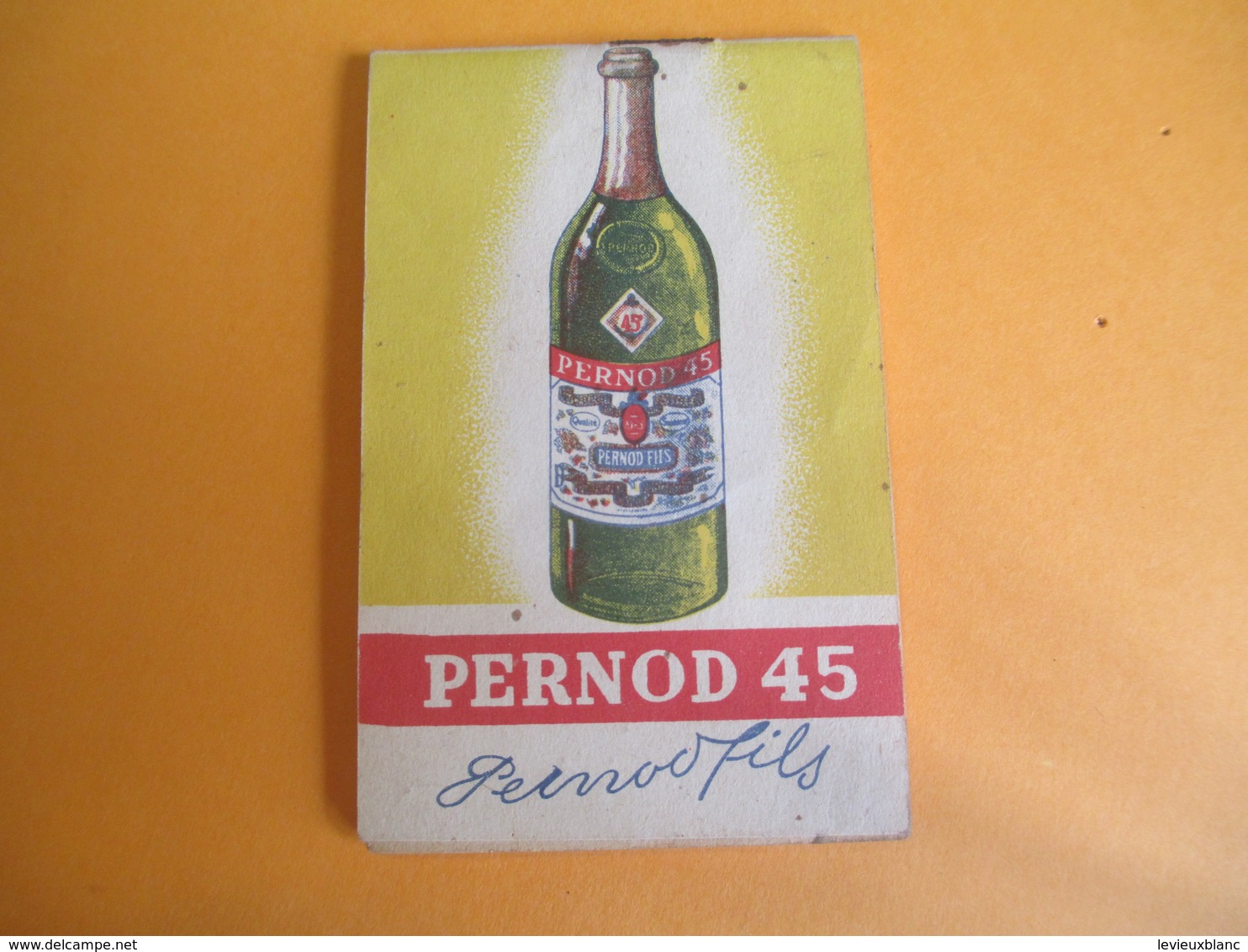 Pernod45/ Petit Bloc-note De Bar/ Pernod Fils / Vers 1930-1950              OEN8 - Alkohol