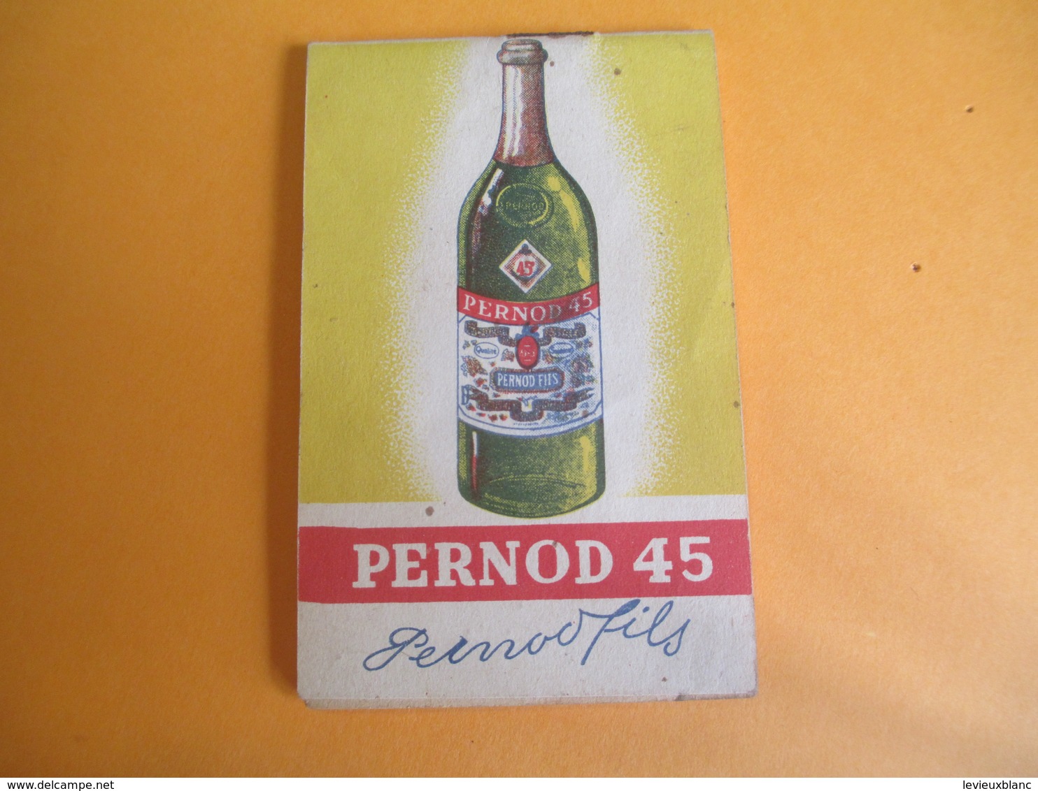 Pernod45/ Petit Bloc-note De Bar/ Pernod Fils / Vers 1930-1950              OEN8 - Alcoholes