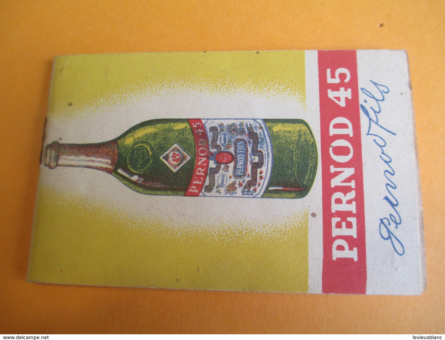 Pernod45/ Petit Bloc-note De Bar/ Pernod Fils / Vers 1930-1950              OEN8 - Alcoholes