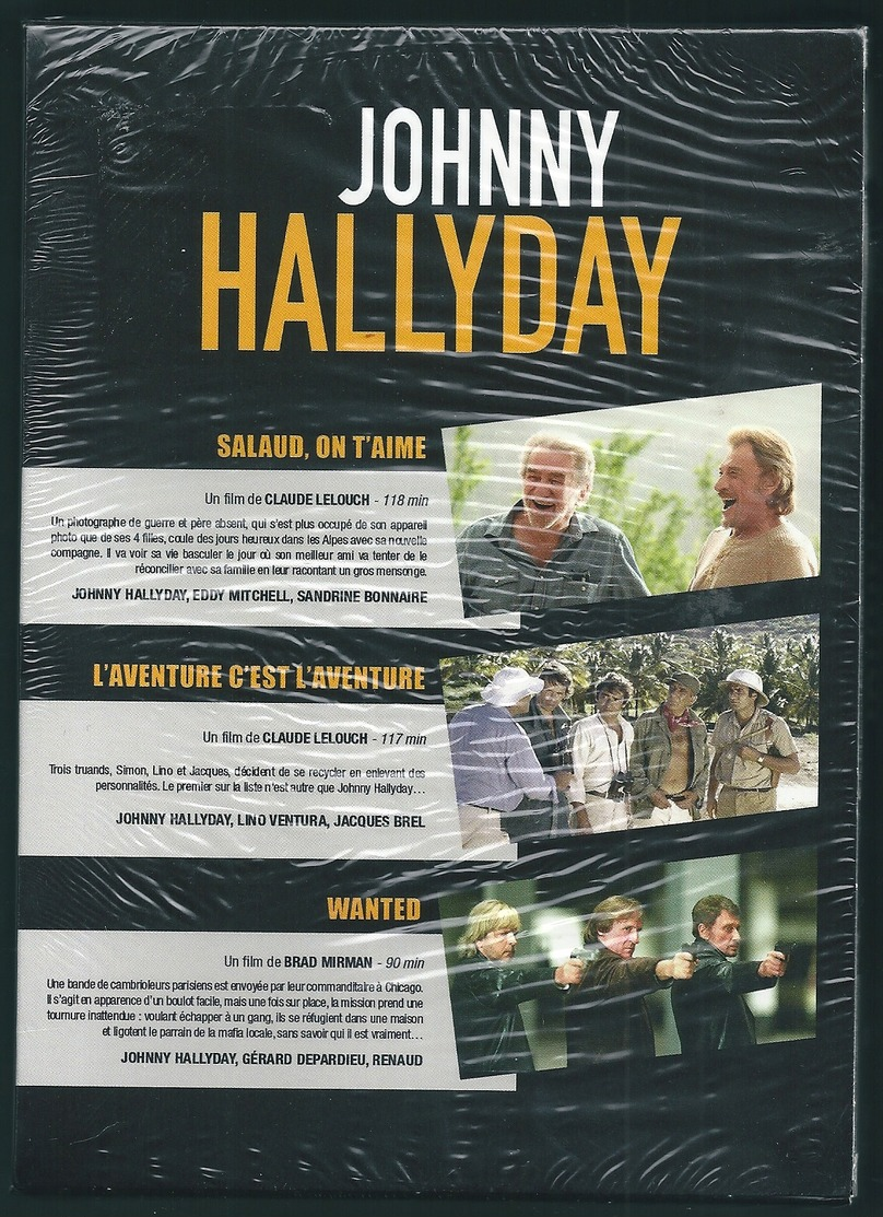 COFFRET 3 FILMS DE JOHNNY HALLIDAY - Action, Aventure