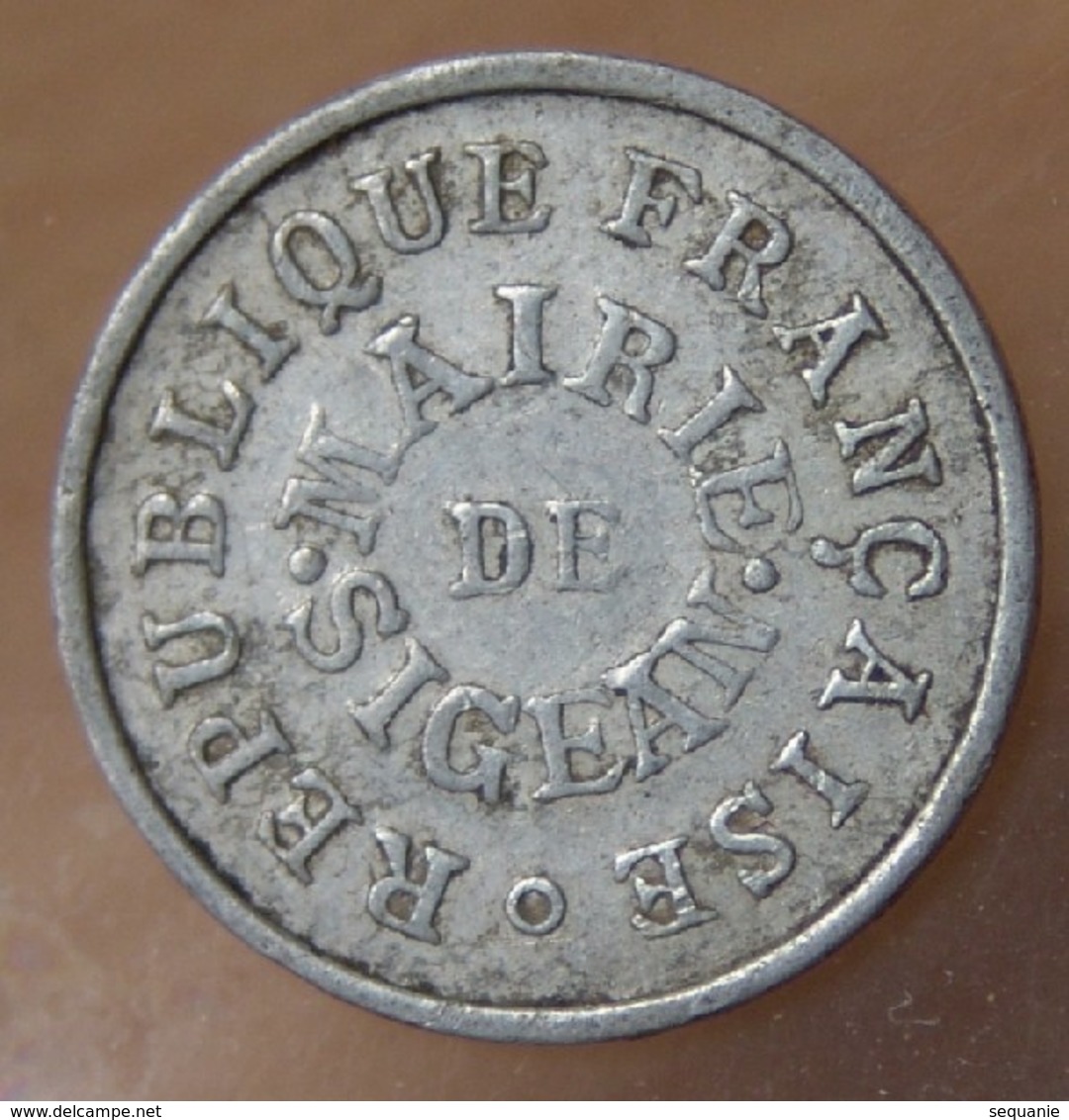 5 Centimes SIGEAN 1917 Mairie De Sigean - Monetari / Di Necessità