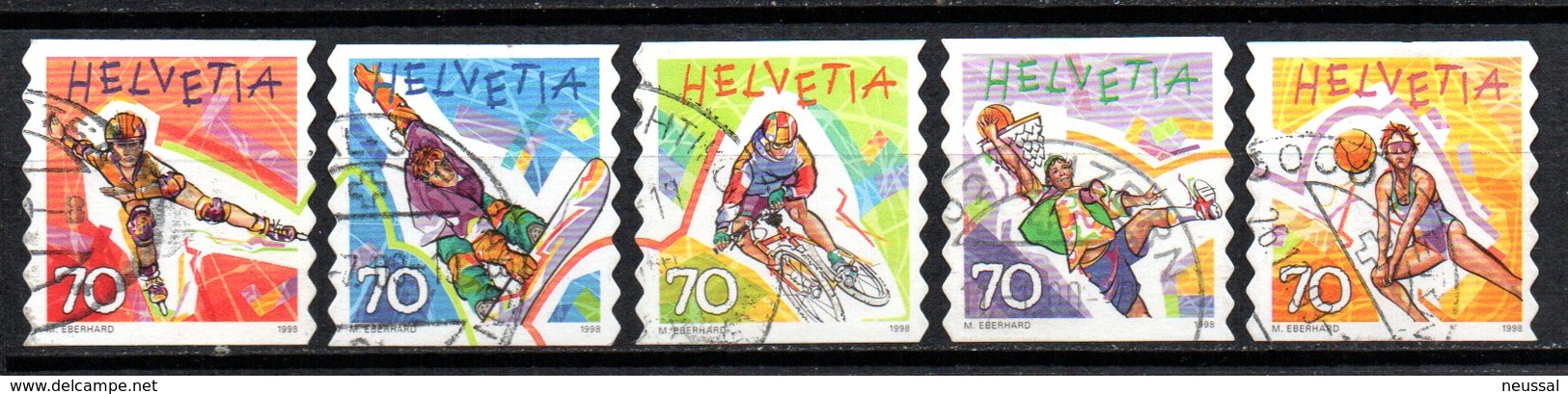 Serie  Nº 1586/90  Suiza - Used Stamps