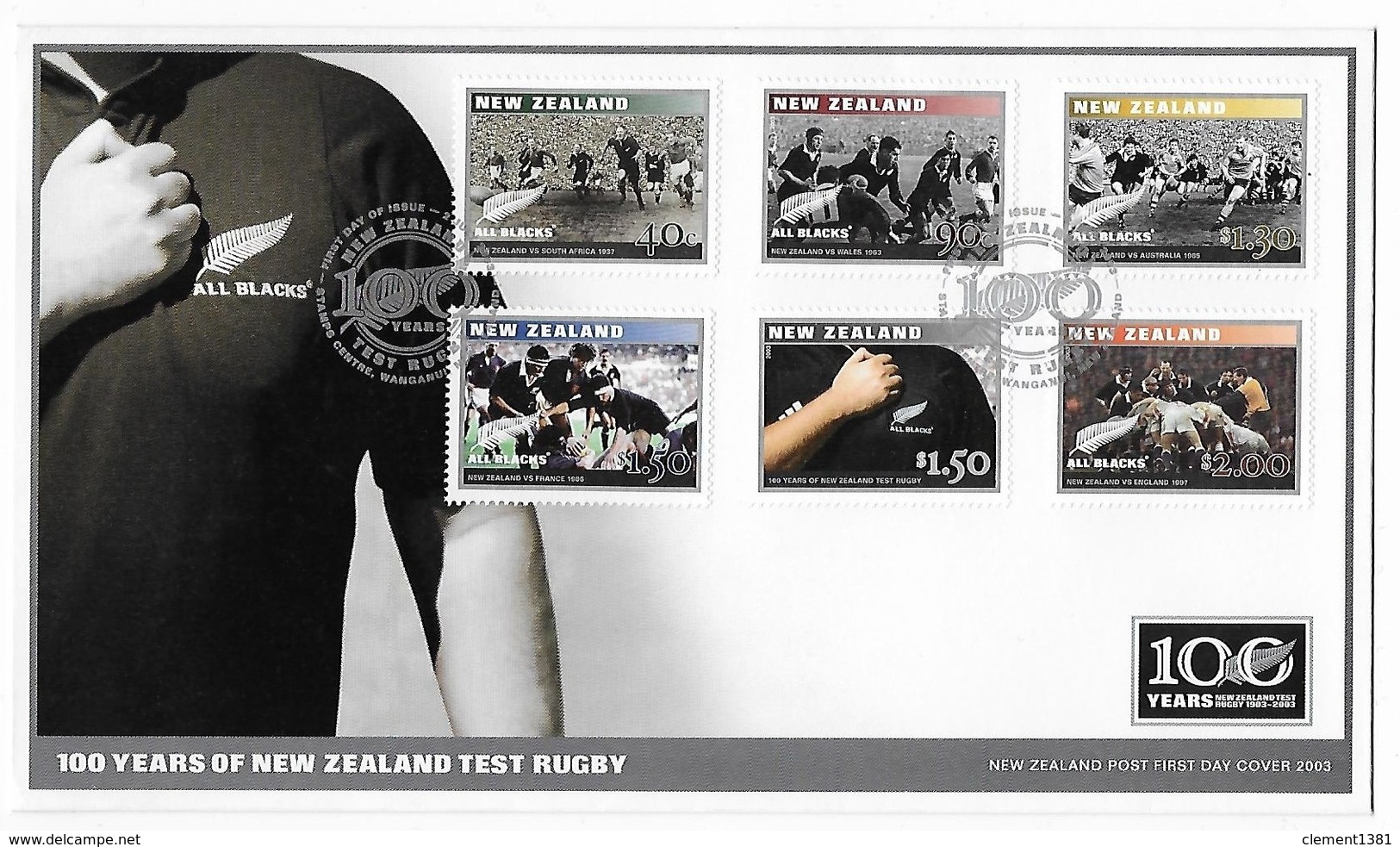 FDC 100 Years Of New Zealand Test Rugby - Rugby