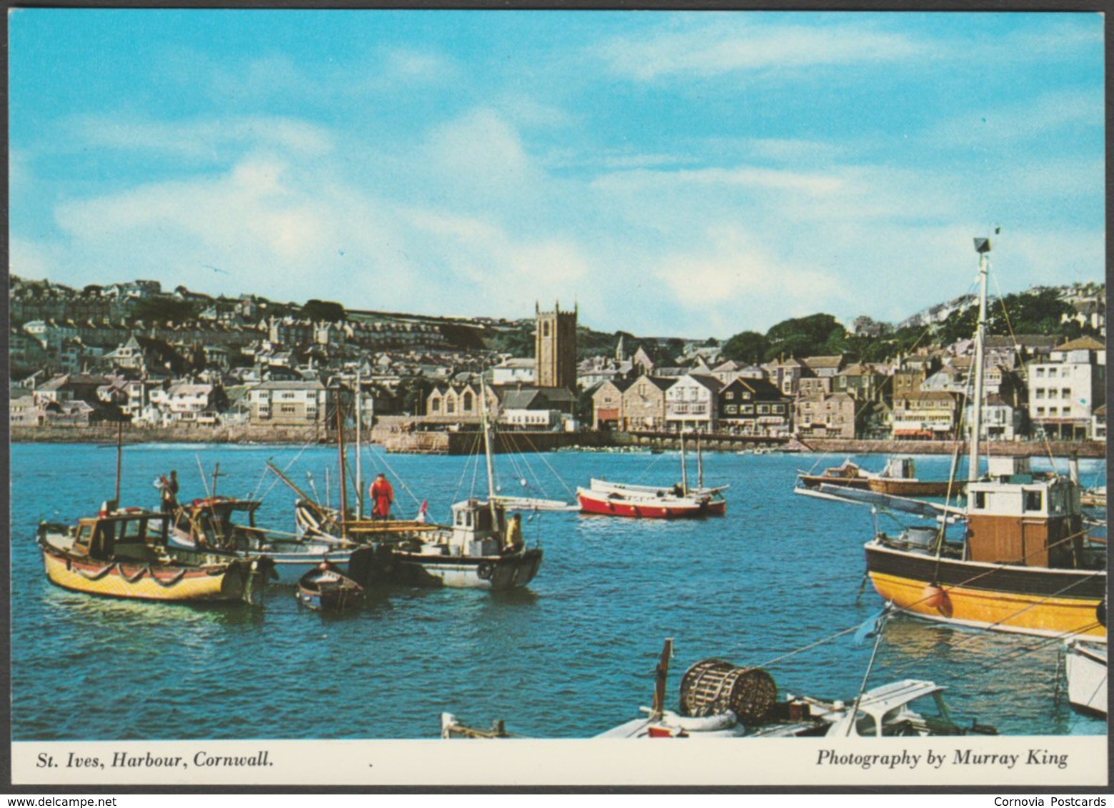 St Ives Harbour, Cornwall, C.1980s - Murray King Postcard - St.Ives