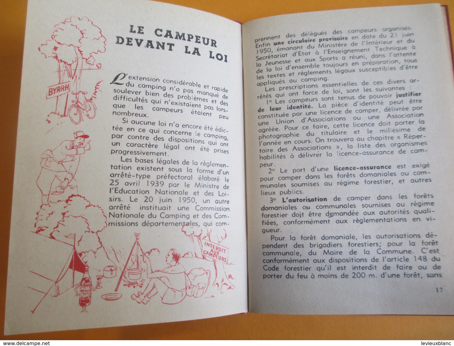 BYRRH / Petit Carnet / Guide Pratique Du CAMPEUR/Imp.BEURQ / Editions Copernic/Paris /  Vers 1930-1950             OEN13 - Alcoholes