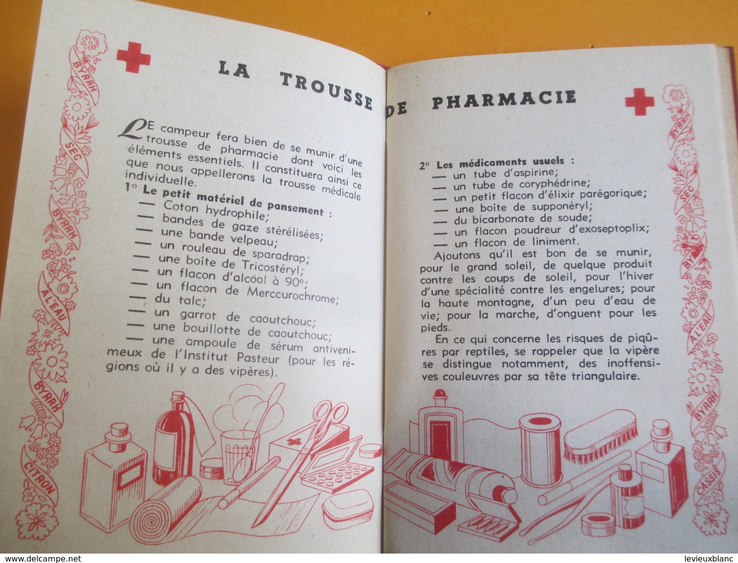BYRRH / Petit Carnet / Guide pratique du CAMPEUR/Imp.BEURQ / Editions Copernic/Paris /  Vers 1930-1950             OEN13