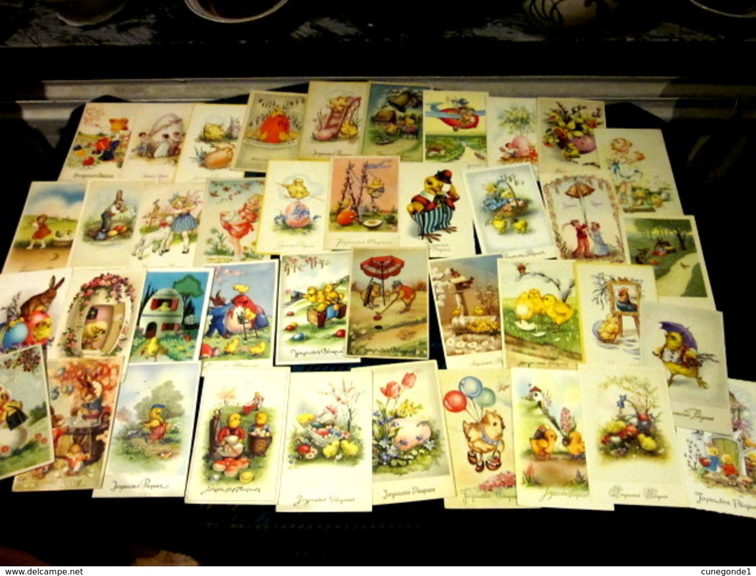 Beau lot de 40 CPSM Fantaisie PAQUES / Mooi lot 40 postkaarten fantasie PASEN