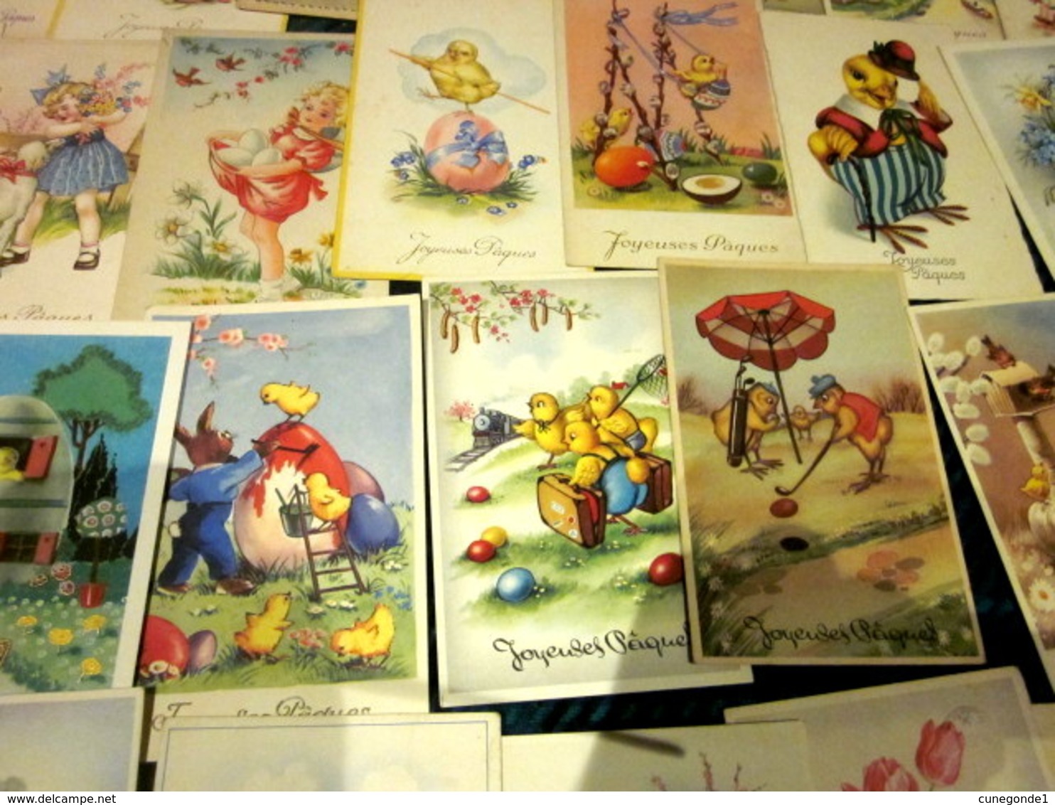 Beau lot de 40 CPSM Fantaisie PAQUES / Mooi lot 40 postkaarten fantasie PASEN