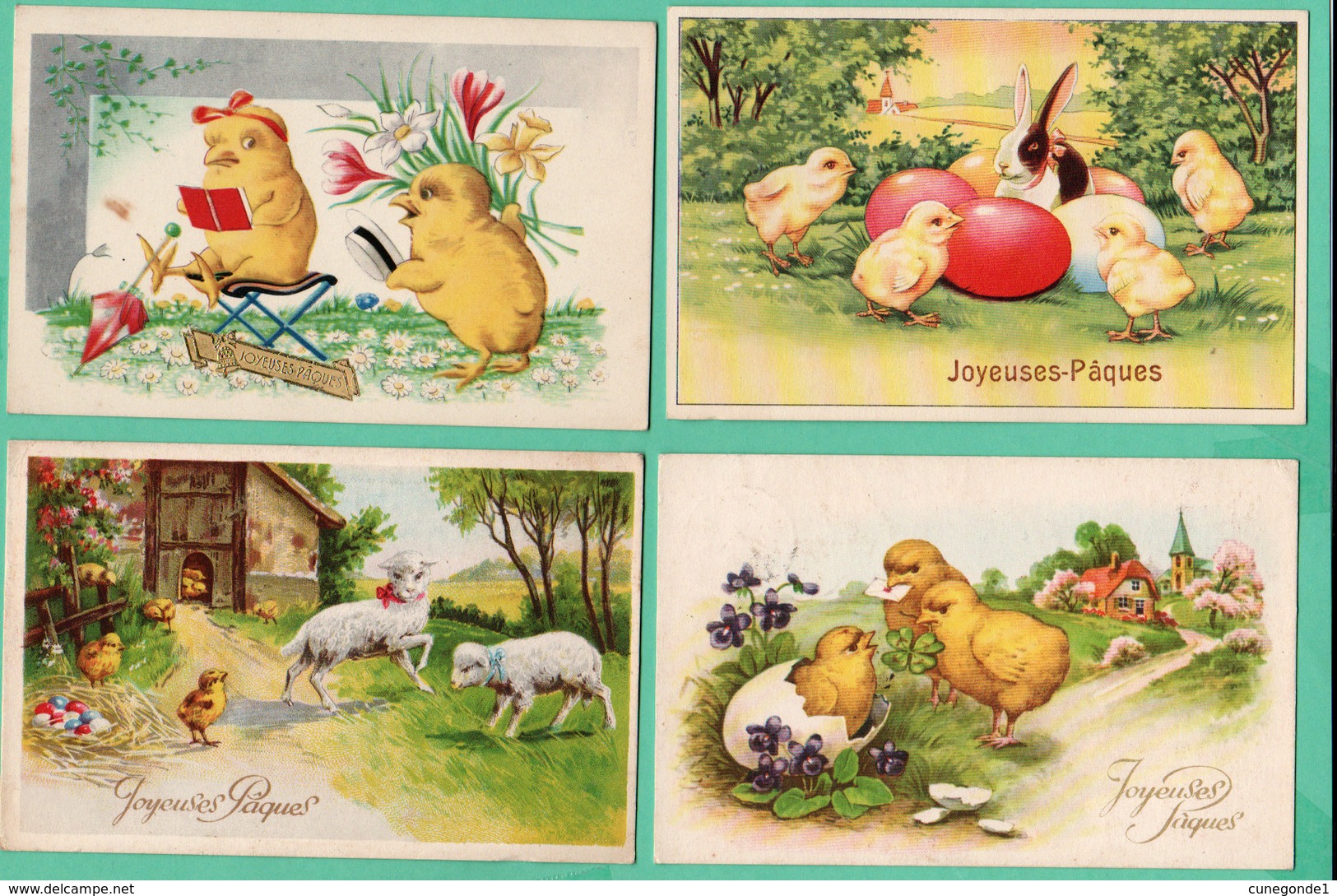 Beau Lot De 40 CPSM Fantaisie PAQUES / Mooi Lot 40 Postkaarten Fantasie PASEN - 5 - 99 Cartes