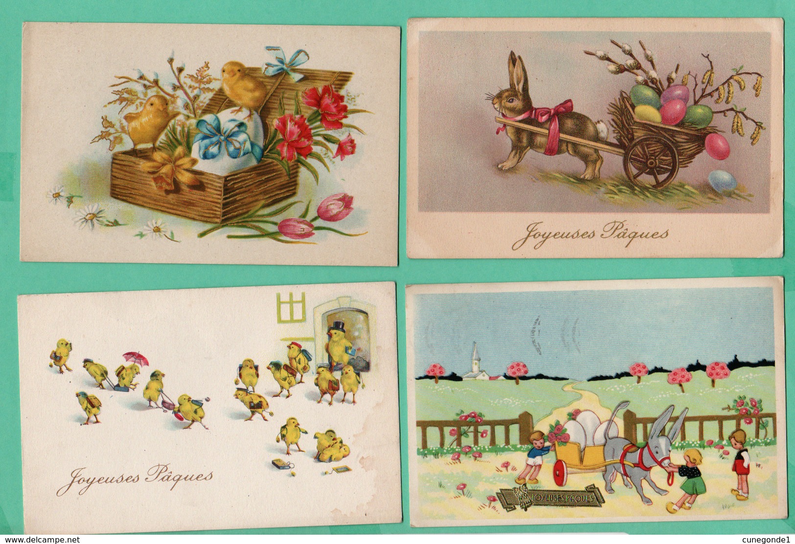 Beau Lot De 40 CPSM Fantaisie PAQUES / Mooi Lot 40 Postkaarten Fantasie PASEN - 5 - 99 Cartes