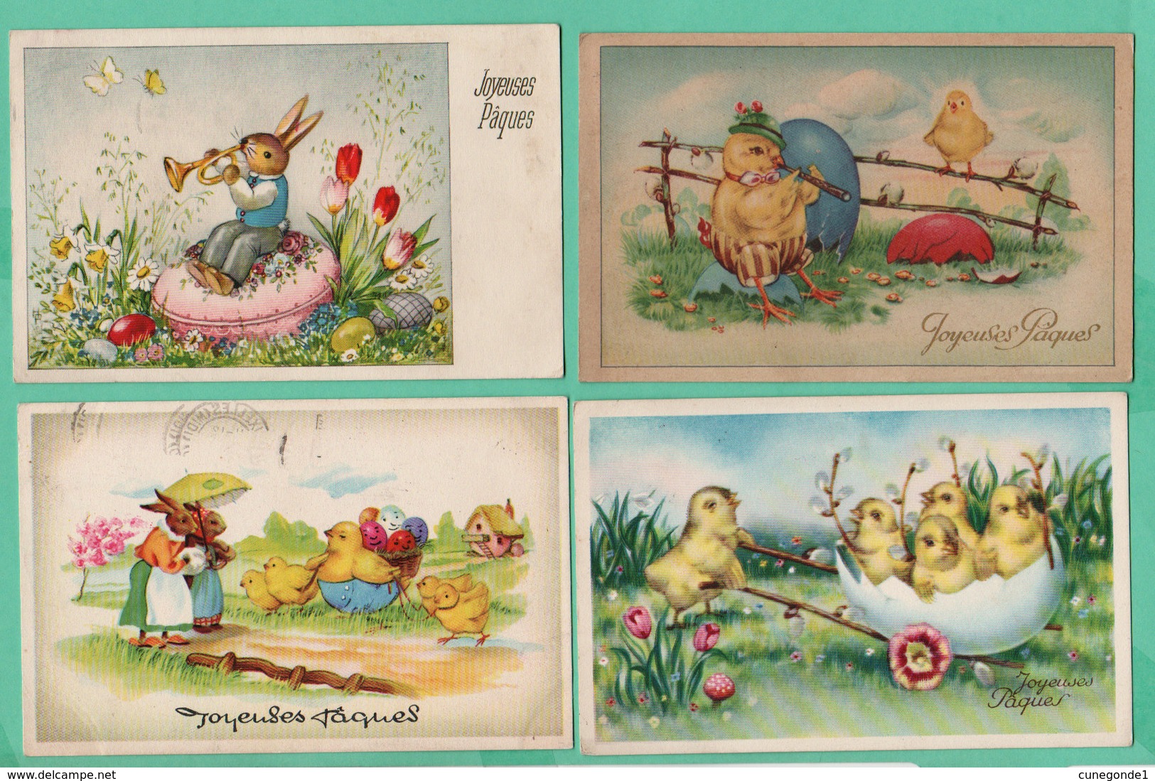 Beau Lot De 40 CPSM Fantaisie PAQUES / Mooi Lot 40 Postkaarten Fantasie PASEN - 5 - 99 Cartes