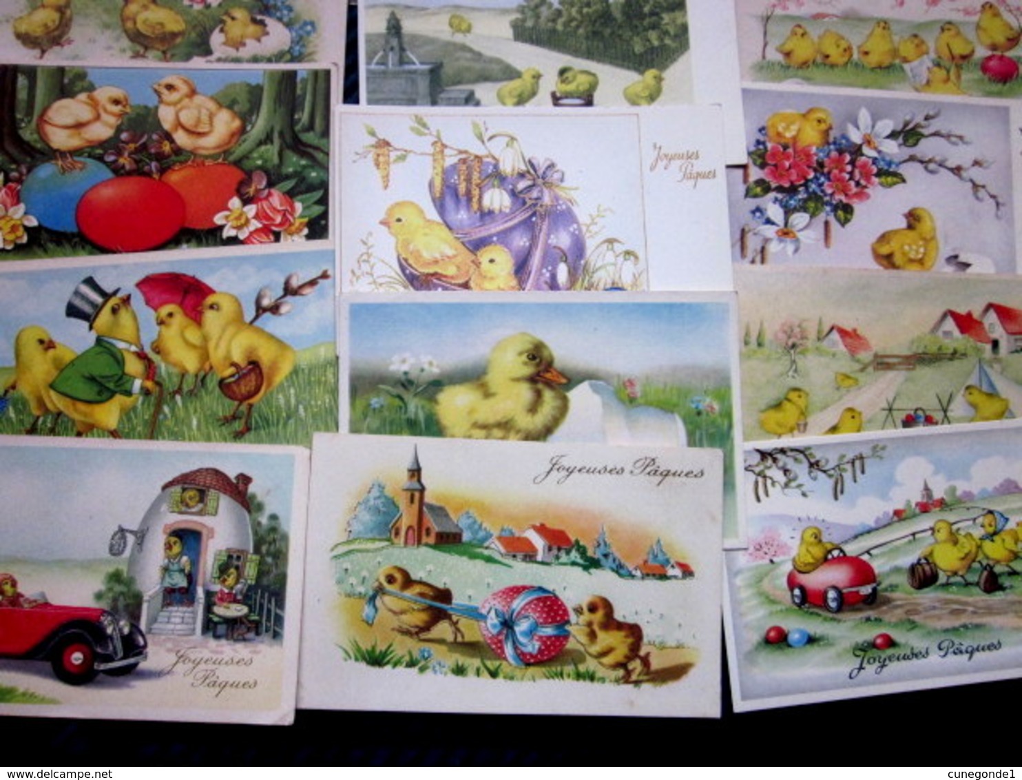 Beau lot de 40 CPSM Fantaisie PAQUES / Mooi lot 40 postkaarten fantasie PASEN