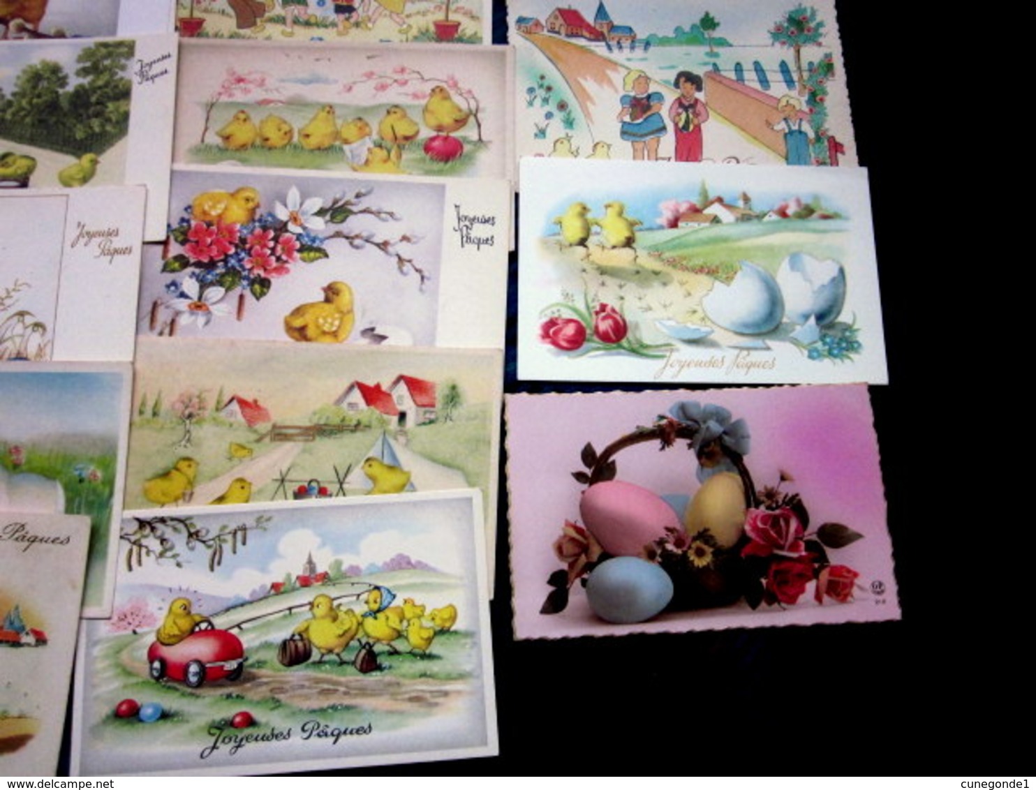 Beau lot de 40 CPSM Fantaisie PAQUES / Mooi lot 40 postkaarten fantasie PASEN