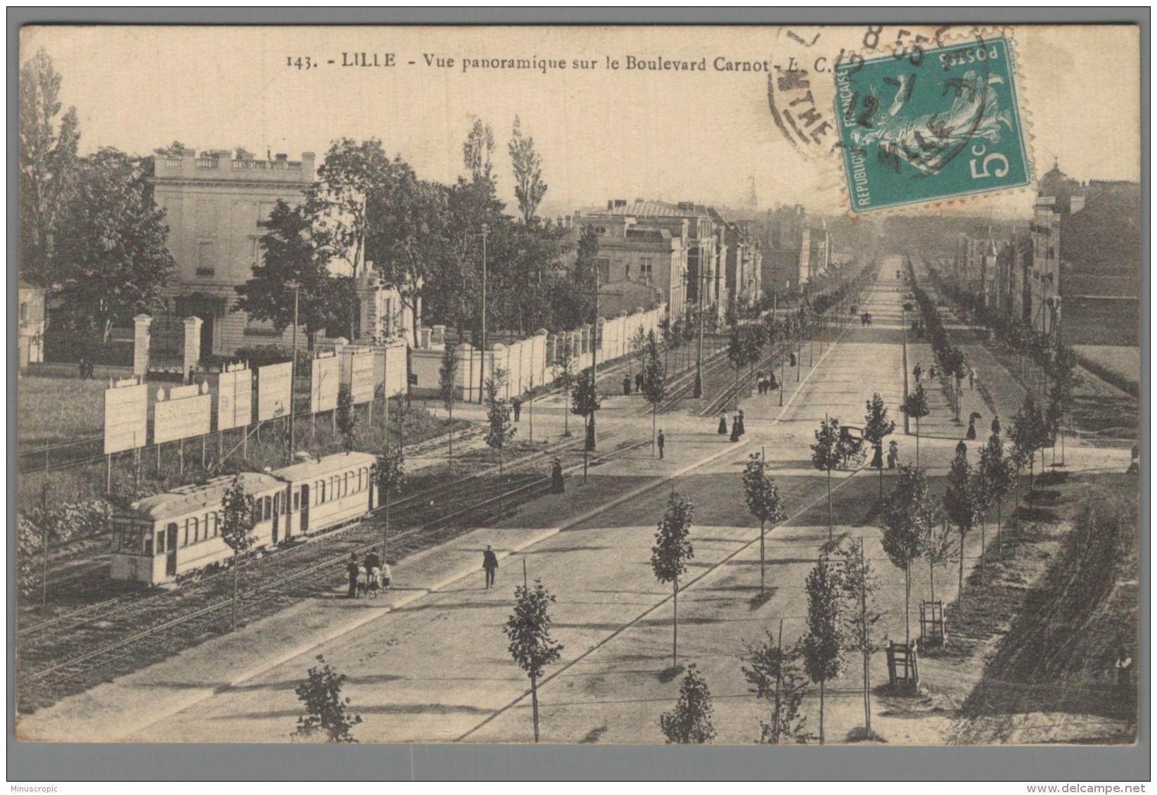 CPA 59 - Lille - Vue Panoramique Sur Le Boulevard Carnot - Lille