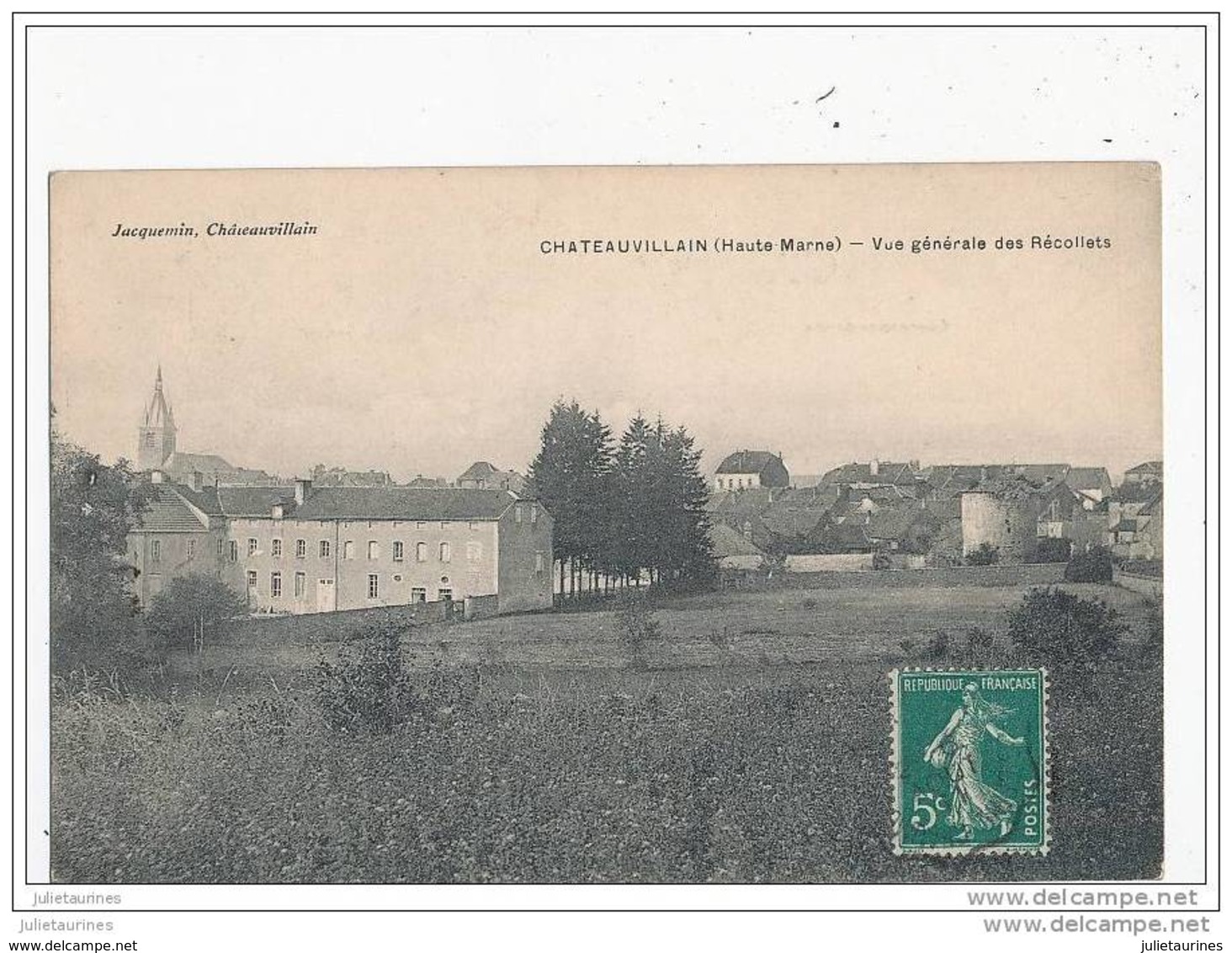 52 CHATEAUVILLAIN VUE GENERALE DES RECOLLETS CPA BON ETAT - Chateauvillain