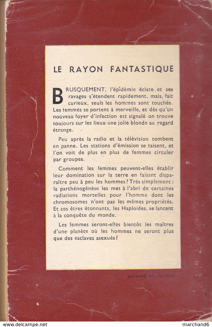 Science Fiction Le Rayon Fantastique La Révolte Des Femmes N°29 Jerry Sohl  1954 - Le Rayon Fantastique