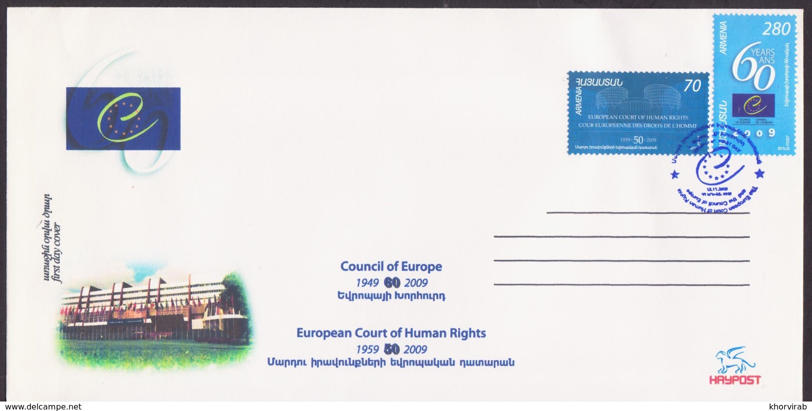 ARMENIA COUNCIL OF EUROPE COURT OF HUMAN RIGHTS 2009 FDC - Armenië