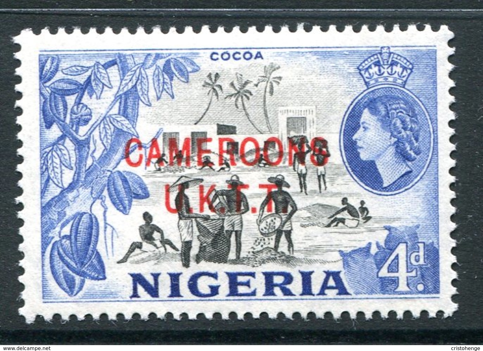 Cameroon - Nigeria Pictorials Overprints - 4d Cocoa HM (SG T6) - Camerun (1960-...)