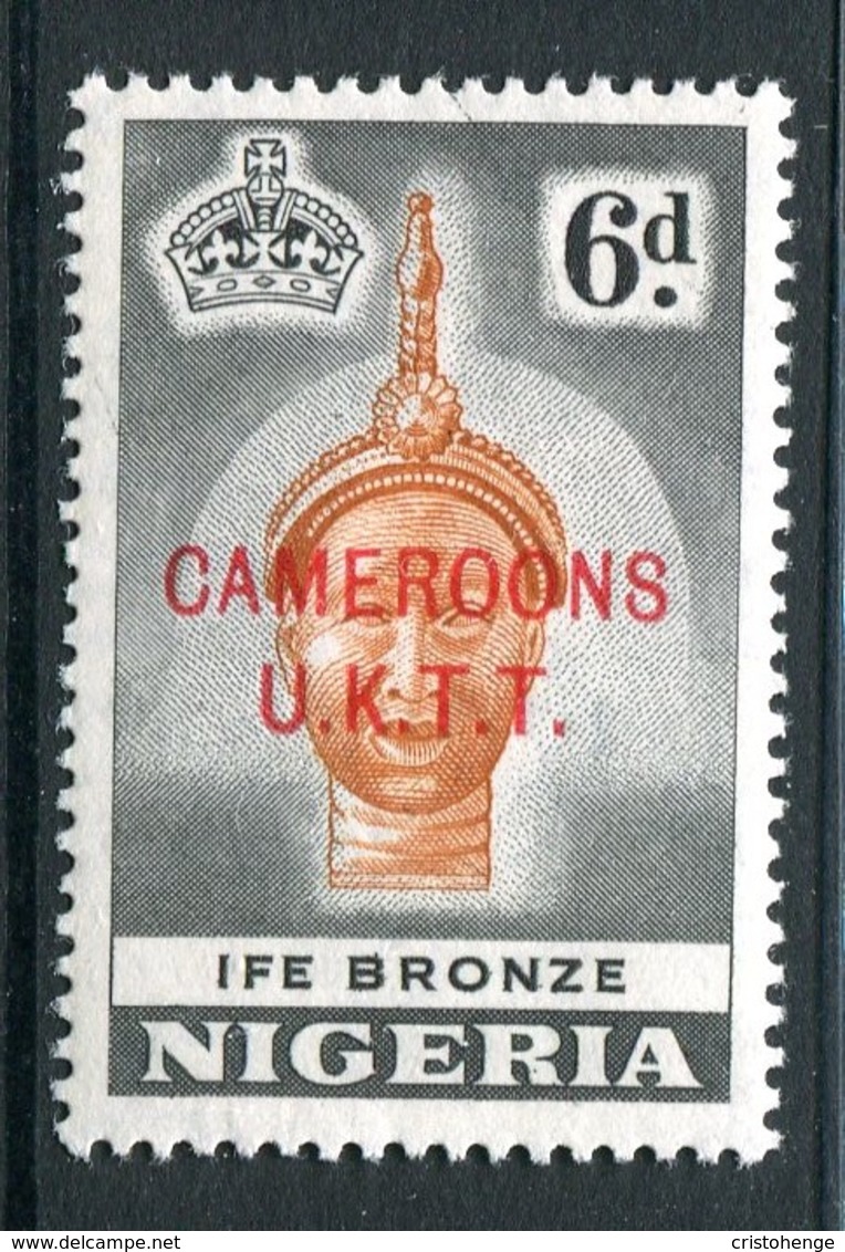 Cameroon - Nigeria Pictorials Overprints - 6d Ife Bronze - P.13x13½ - LHM (SG T7a) - Cameroon (1960-...)