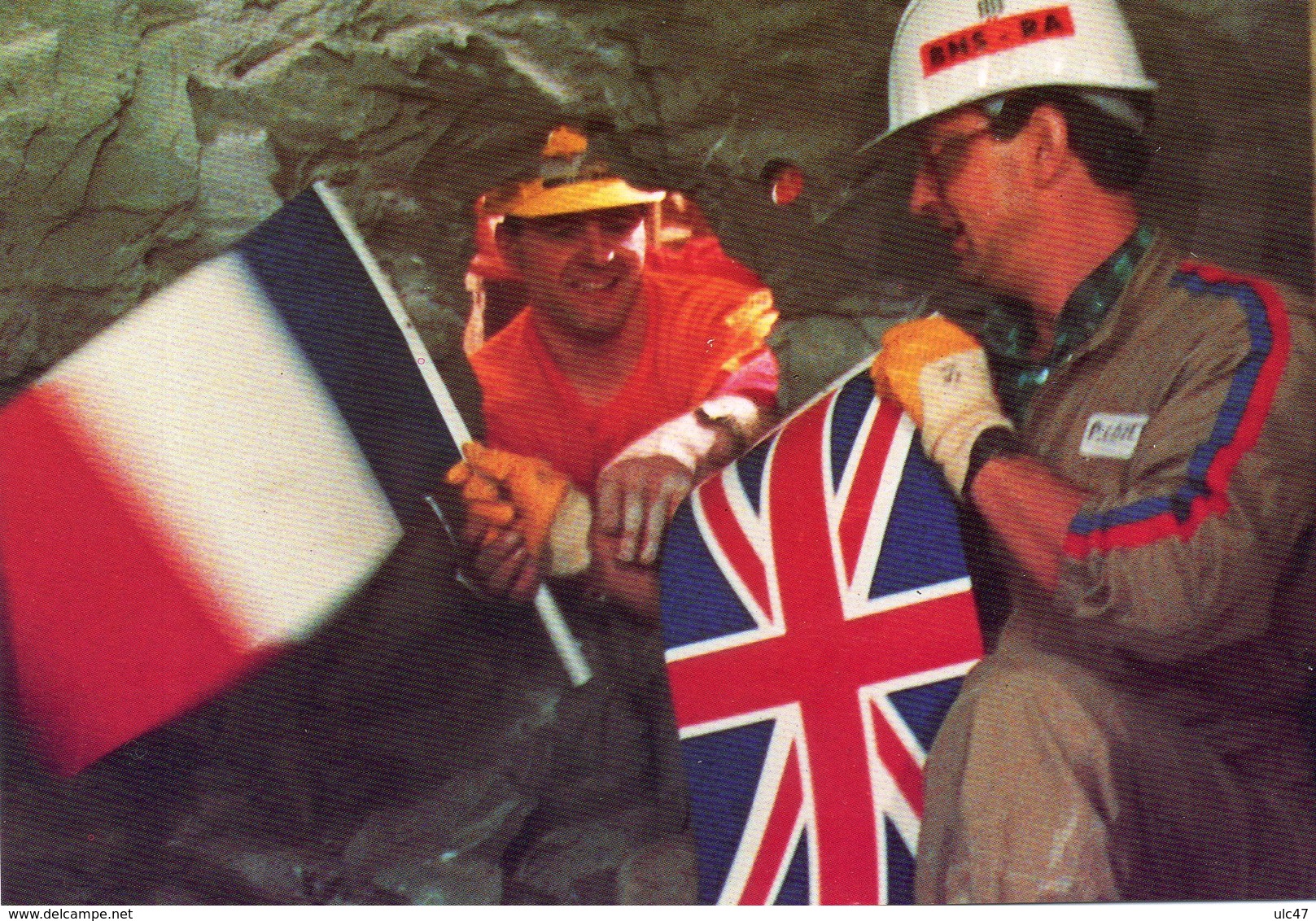 - EUROTUNEL - Echange De Drapeaux Le 1er Décembre 1990 - - Inaugurations