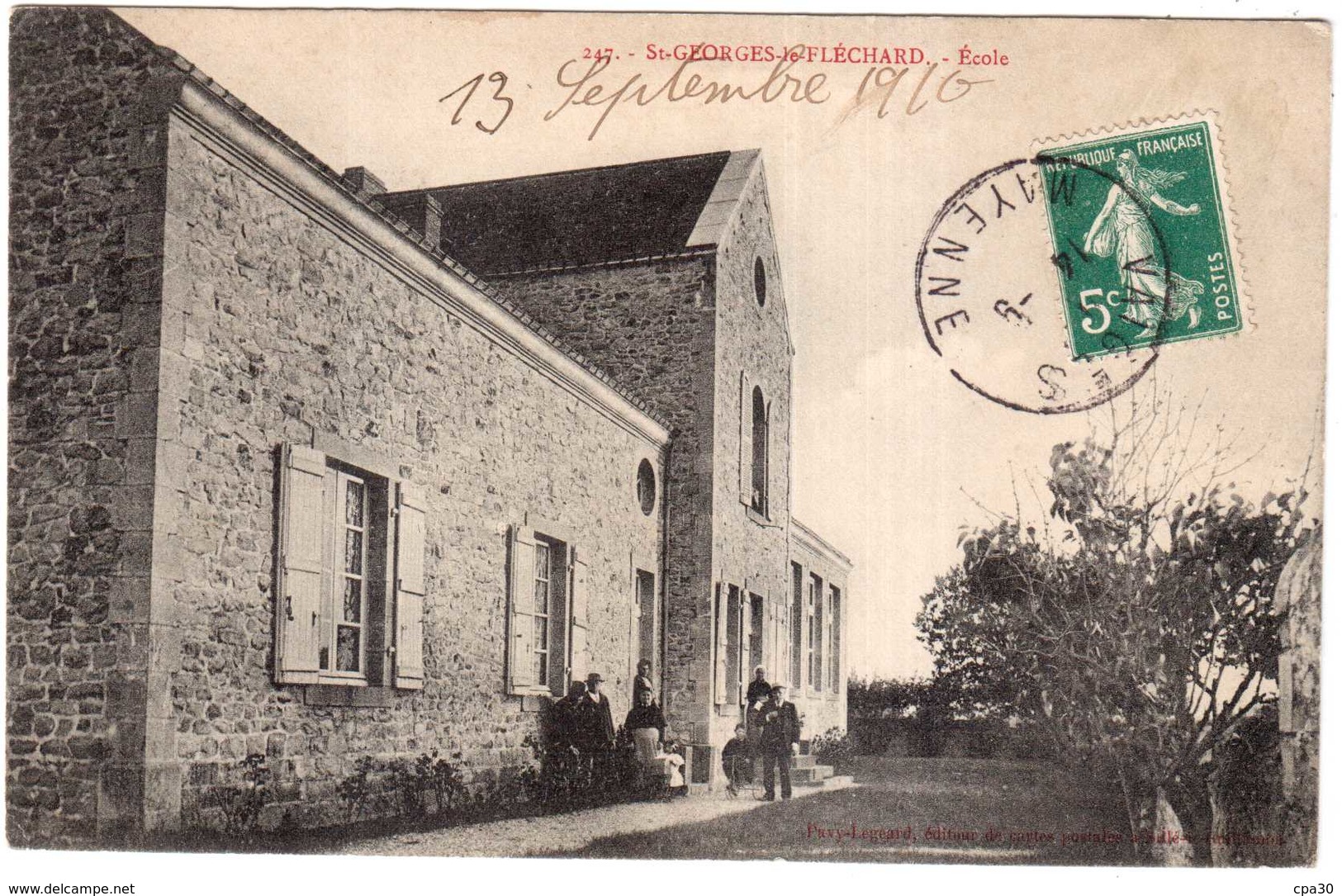 CPA MAYENNE.SAINT-GEORGESl-le-FLECHARD.ECOLE - Autres & Non Classés