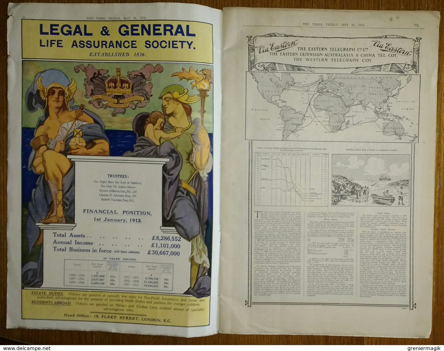 The Times Empire Number 24 May 1912 Overseas Edition - The Beginning Of The Empire Overseas - Newspaper - Europe