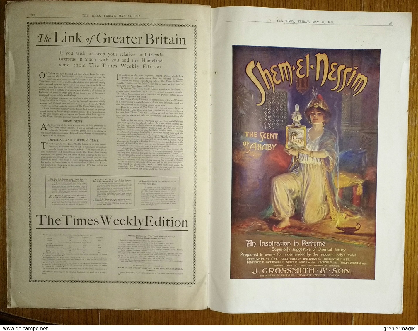 The Times Empire Number 24 May 1912 Overseas Edition - The Beginning Of The Empire Overseas - Newspaper - Europe