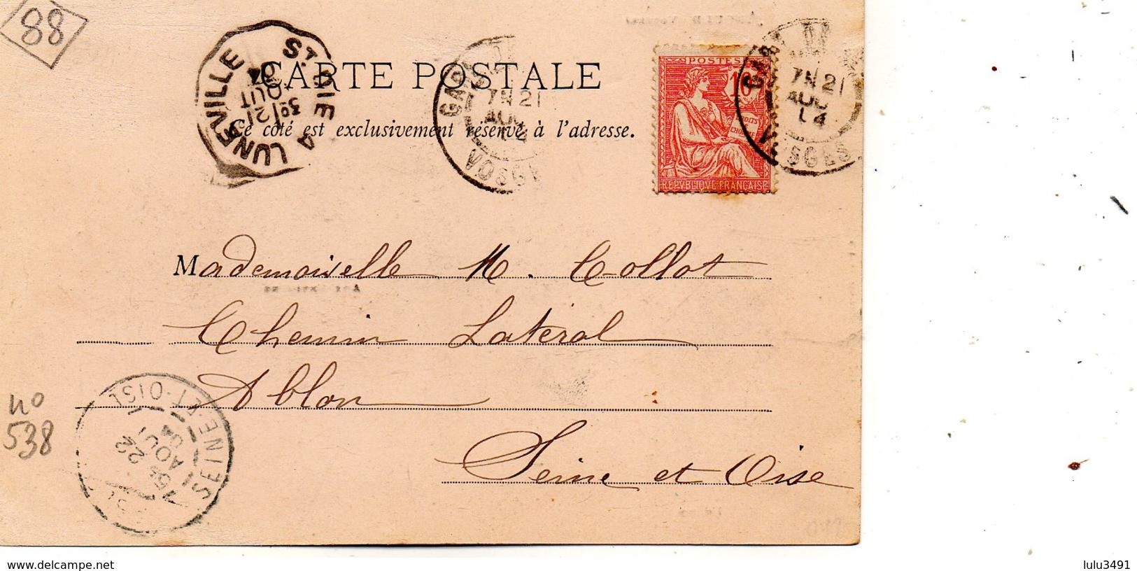 CPA - ANOULD (88) - Carte Multi-Vues De 1904 - Travail Des Champs Et Eglise - Anould