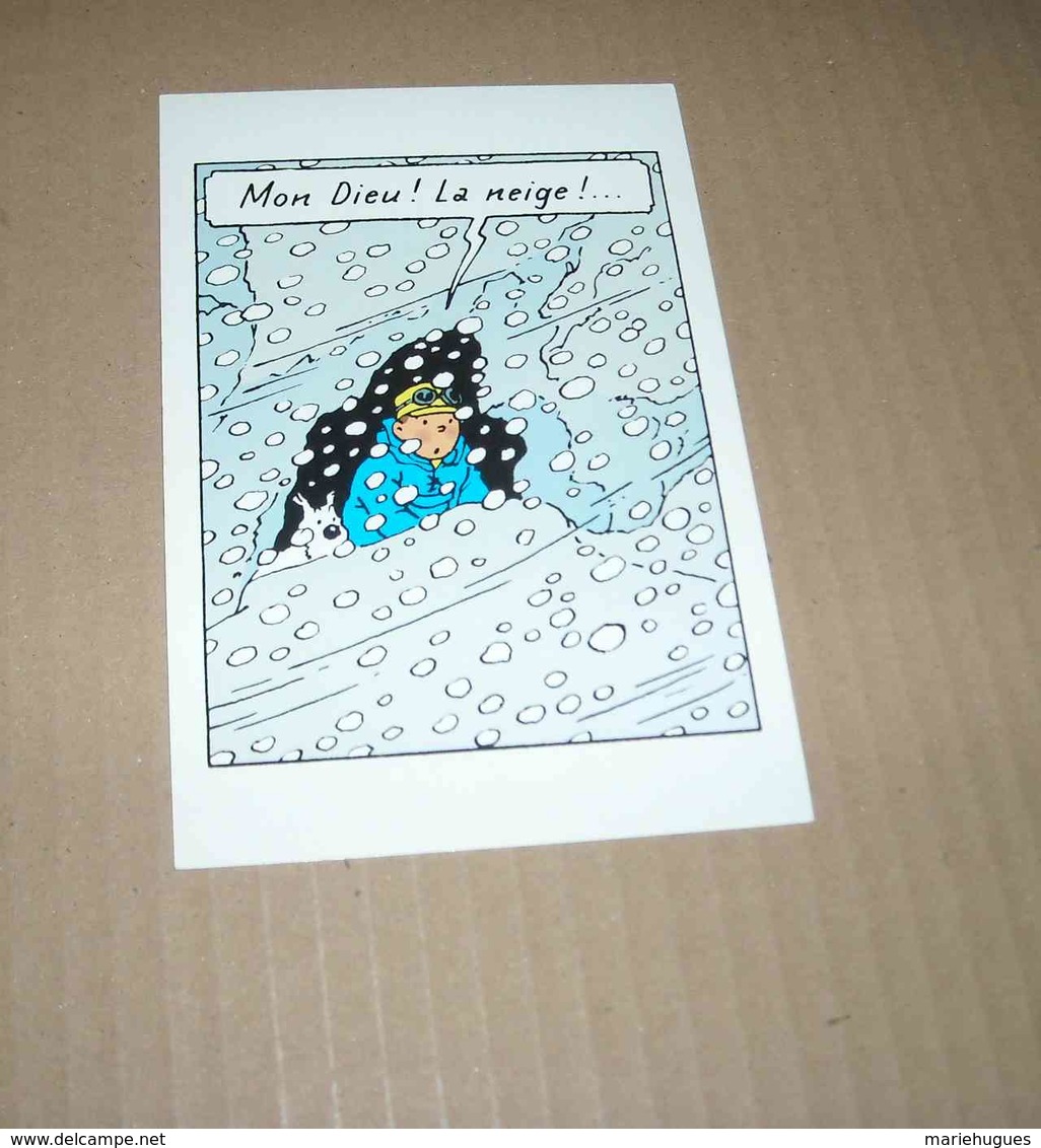 CARTE POSTALE TINTIN HERGE - Bandes Dessinées