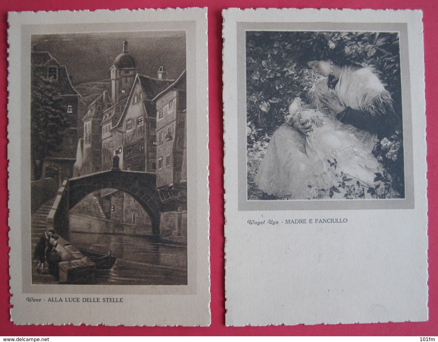 LOT 5 ART POSTCARDS, ITALIAN EDITION, NOT USED - 5 - 99 Postcards