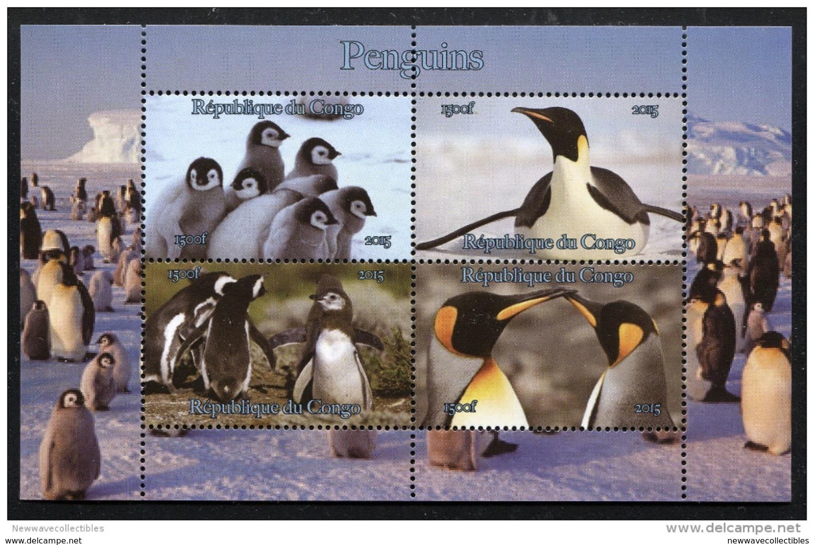 PENGUIN,Penguins On SOUVENIR SHEET 4 STAMPS,MNH,MINT,#DA61 - Penguins