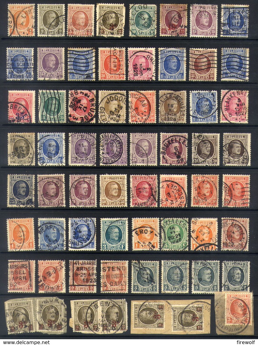 E04 - Belgium - Houyoux - Lot Used - 1922-1927 Houyoux