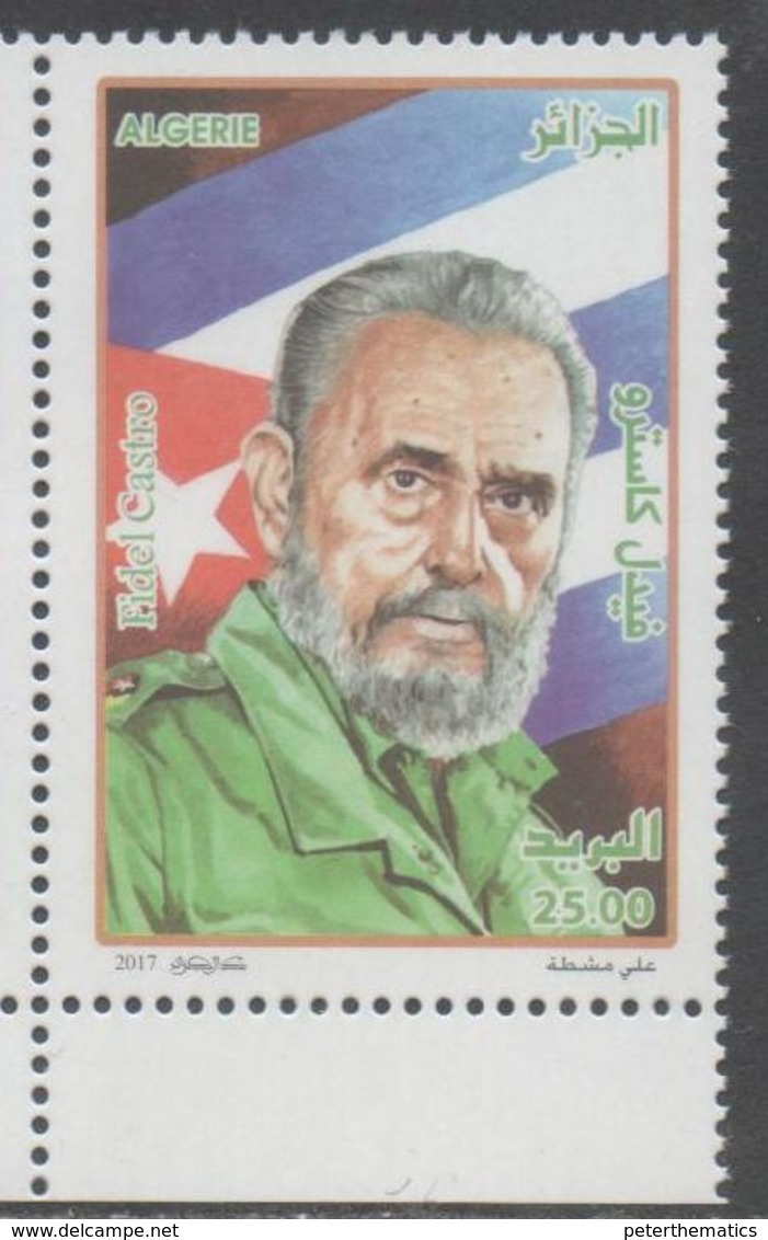 ALGERIA, 2017, MNH, FAMOUS LEADERS, FIDEL, 1v - Other & Unclassified