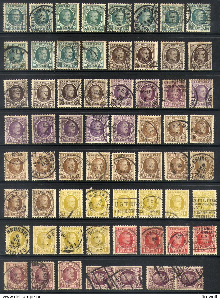 E05 - Belgium - Houyoux - Lot Used - 1922-1927 Houyoux