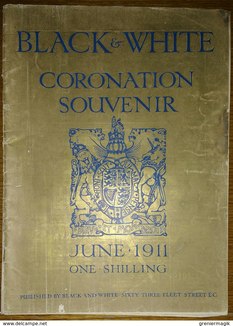 Black&White Coronation Souvenir June 1911 King George V Queen Mary And Alexandra - Prince Of Walles - The Kings Sailors - Histoire