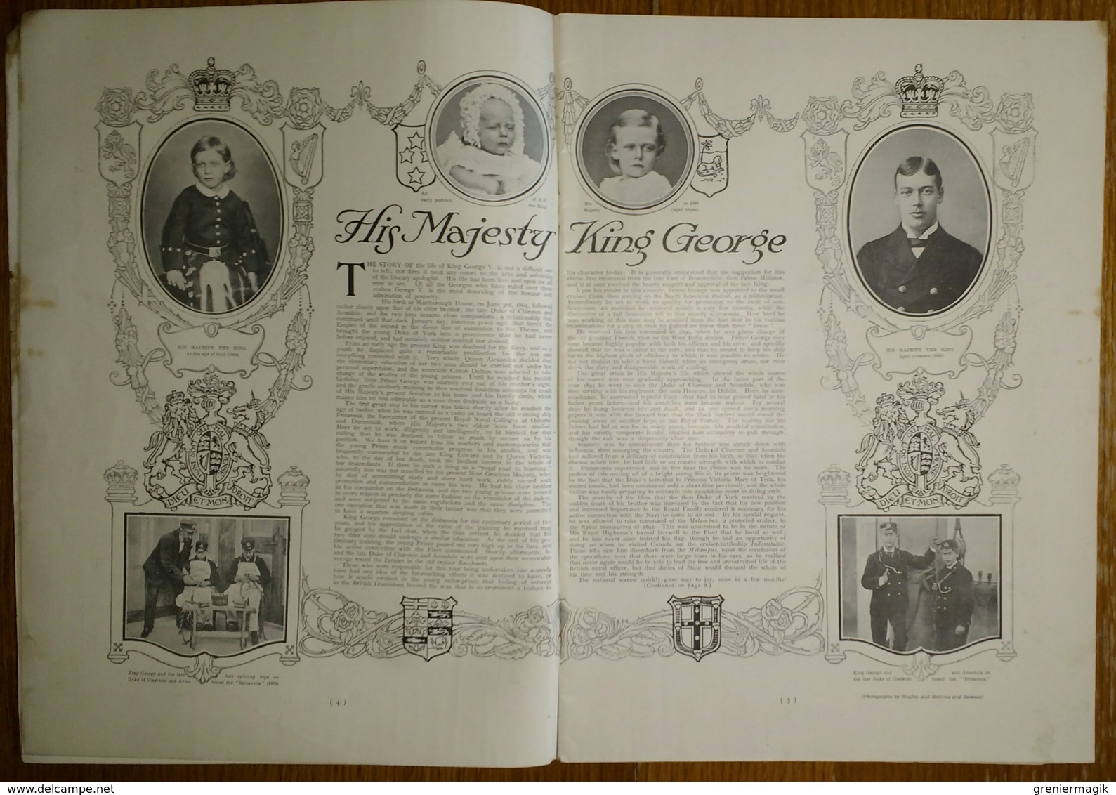 Black&White Coronation Souvenir June 1911 King George V Queen Mary And Alexandra - Prince Of Walles - The Kings Sailors - Histoire