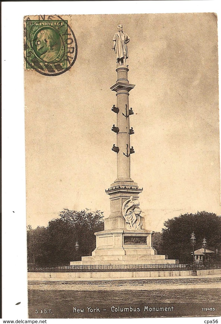 NEW YORK - Colombus Monument - Places & Squares