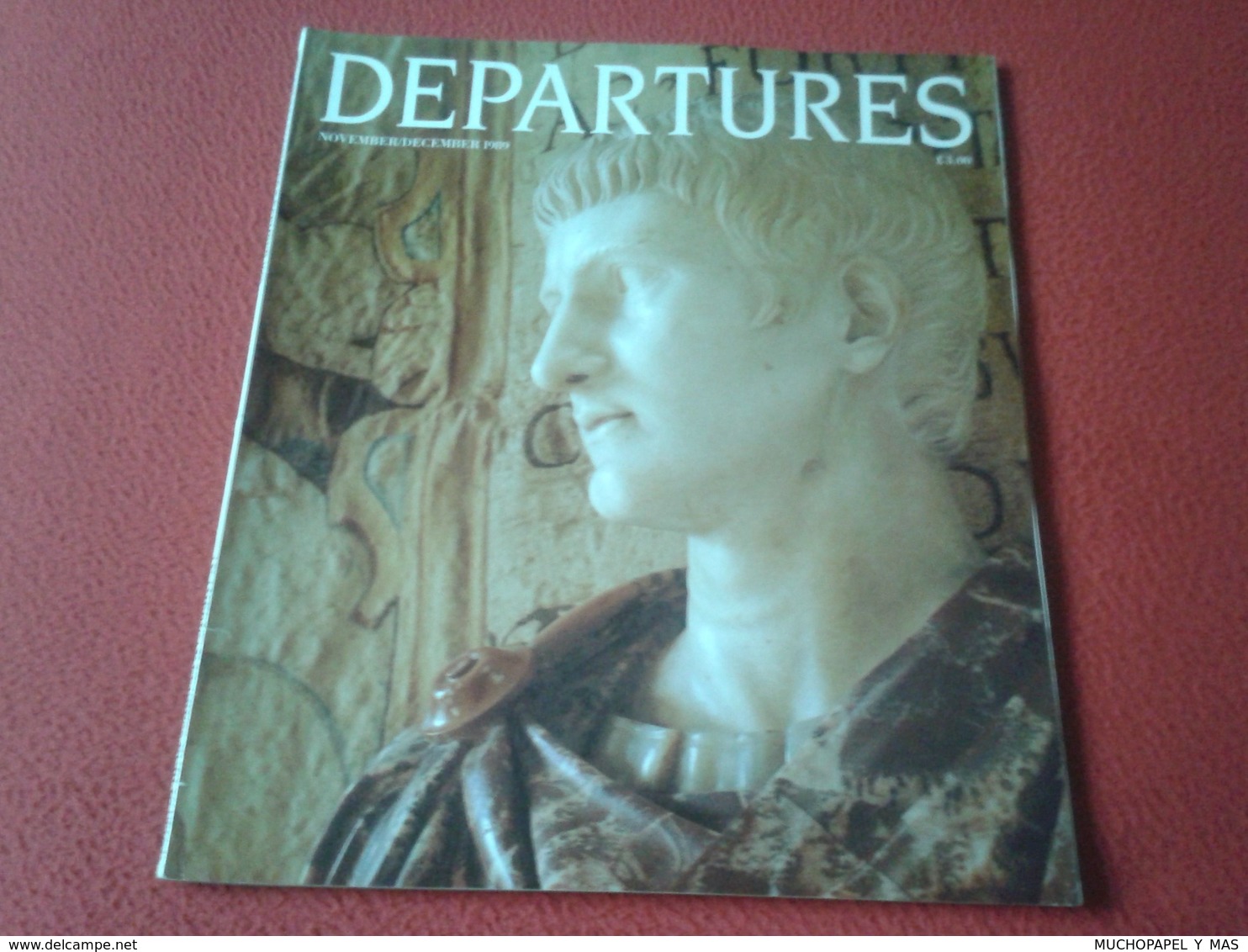 ANTIGUA REVISTA MAGAZINE DEPARTURES NOVEMBER DECEMBER 1989 GLASGOW SCOTLAND UK...ETC VER FOTO/S Y DESCRIPCIÓN - Andere & Zonder Classificatie